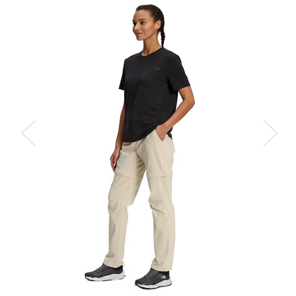 Women’s North Face Tan Convertible Hiking Pants, Size 14 - Picture 1 of 15